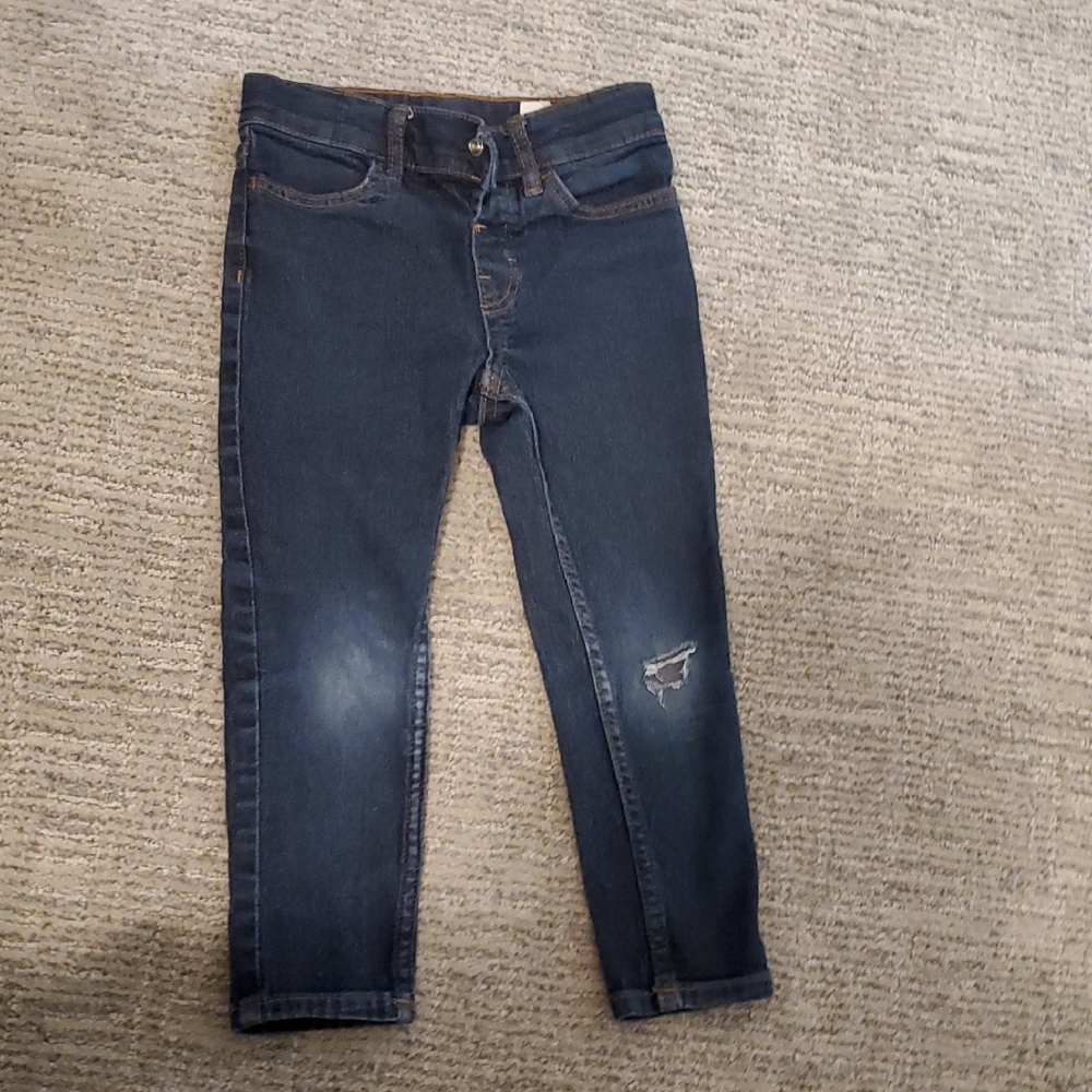 H&M Blue Distressed Jeans